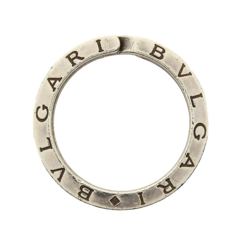 Bvlgari Double Logo Sterling Silver Bag Charm